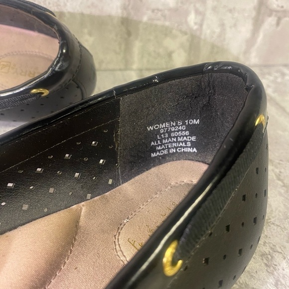 Sperry Top Sider Black slip on flats with lace closure. Size 10M - Picture 5 of 9